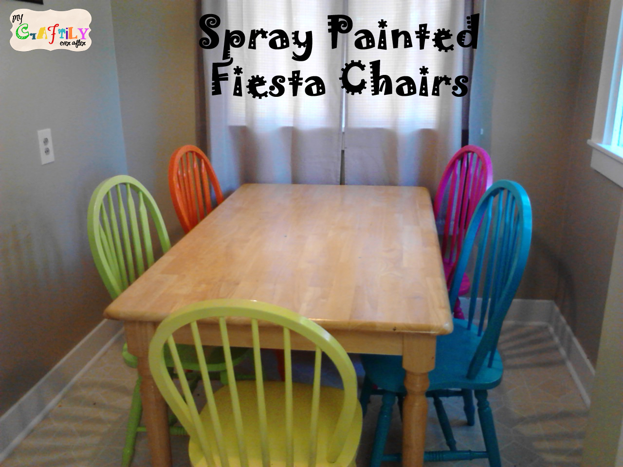 Spray Paining A Dining Room Set