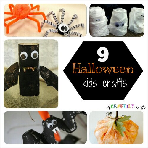 Nine Halloween Kids Crafts - My Craftily Ever After