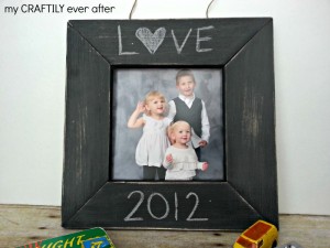 Chalkboard Frame - Pottery Barn Kids Knock Off - My Craftily Ever After