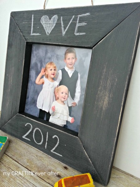 Chalkboard Frame - Pottery Barn Kids Knock Off - My Craftily Ever After