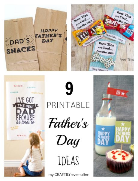 9 Last Minute Printable Father's Day Ideas - My Craftily Ever After